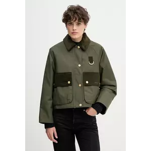Barbour geacă PHOEBE culoarea verde, de tranziție, oversize, LCA0371 imagine