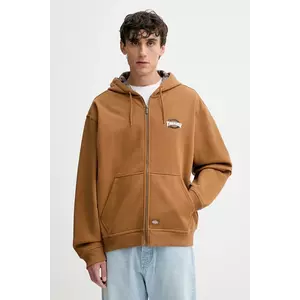 Dickies bluză culoarea maro, cu glugă, cu imprimeu, DK0A887J imagine