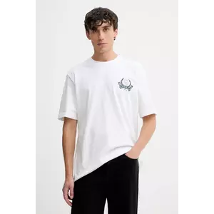 adidas Originals tricou din bumbac Varsity culoarea alb, cu imprimeu, JX8155 imagine