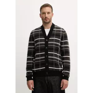 Barbour cardigan din lână KANE culoarea maro, MKN1668 imagine