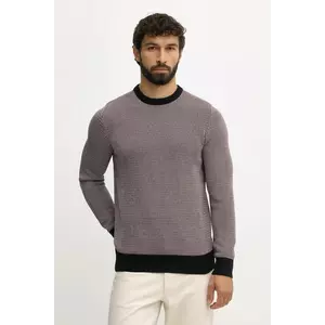 Barbour pulover de bumbac WELLS culoarea bleumarin, MKN1665 imagine