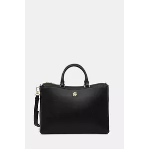 BOSS poșetă de piele culoarea negru, 50552192 imagine