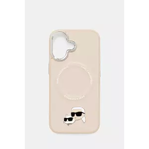 Karl Lagerfeld husă pentru telefon iPhone 17 culoarea bej, KLHMP17SPSMLRKCE imagine