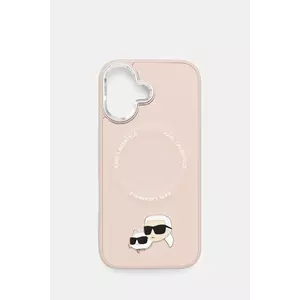 Karl Lagerfeld husă pentru telefon iPhone 17 culoarea roz, KLHMP17SPSMLRKCP imagine