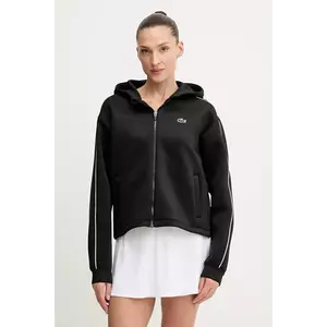 Lacoste bluză culoarea negru, cu glugă, SF8641 imagine