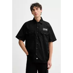 Dickies cămașă culoarea negru, cu guler clasic, relaxed, DK0A88HT imagine