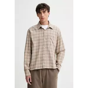 Hollister Co. cămașă din bumbac culoarea bej, cu guler clasic, relaxed, KI325-5197-418 imagine