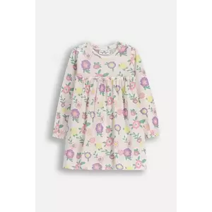 Coccodrillo rochie de bumbac pentru bebeluși HAPPY PUPPY GIRL NEWBORN culoare bej, mini, evazată imagine