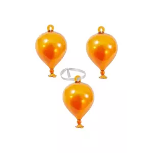 Pols Potten ornament pentru pomul de crăciun 3-pack culoarea portocaliu imagine