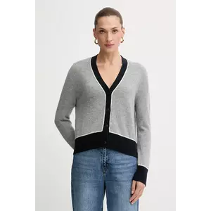 FROM FUTURE cardigan din cașmir culoarea gri, light, WPC03361 imagine