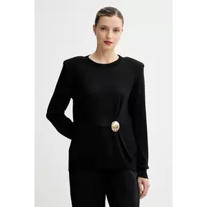 Simona Corsellini pulover de lână culoarea negru, light, A25CPMGE0301 imagine