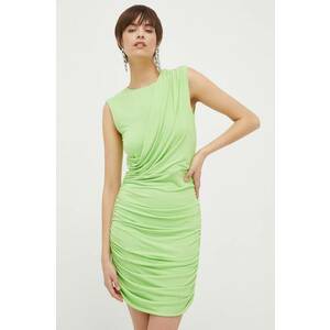 Artigli rochie culoarea verde, mini, mulată imagine