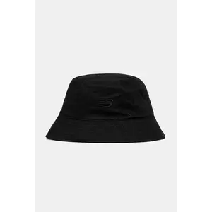 New Balance palarie din bumbac culoarea negru, bumbac, LAH51018BK imagine