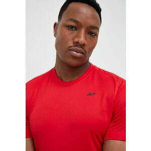 Reebok tricou de antrenament culoarea rosu, neted imagine