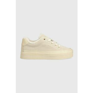 Gant sneakers din piele intoarsă Avona culoarea bej, 27533155.G11 imagine