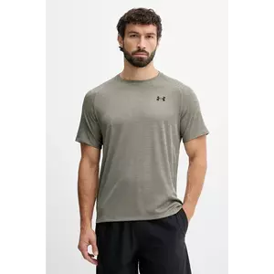 Under Armour tricou de antrenament Tech Textured culoarea verde, melanj, 1382796 imagine