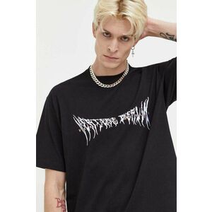 Vertere Berlin tricou din bumbac barbati, culoarea negru, cu imprimeu imagine