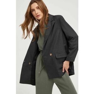 Answear Lab sacou culoarea gri, cu doua randuri de nasturi, melanj imagine