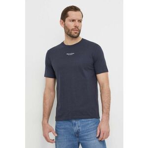 Marc O'Polo tricou din bumbac barbati, culoarea albastru marin, cu imprimeu imagine
