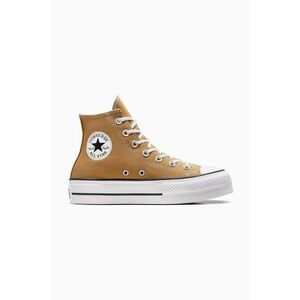 Converse tenisi Chuck Taylor All Star Lift femei, culoarea bej, A07210C imagine