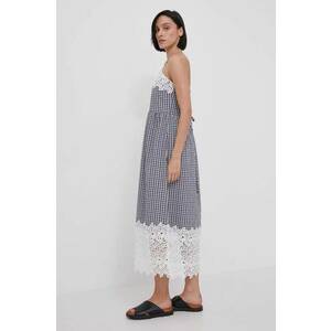 Barbour rochie culoarea bleumarin, maxi, evazată imagine