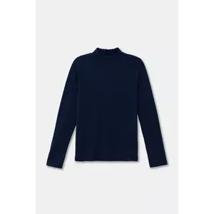 United Colors of Benetton longsleeve din bumbac pentru copii culoarea albastru marin, neted, 3AOUC202V imagine