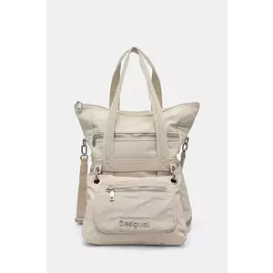 Desigual rucsac BASIC MODULAR femei, culoarea bej, mare, neted, 24WAKY17 imagine