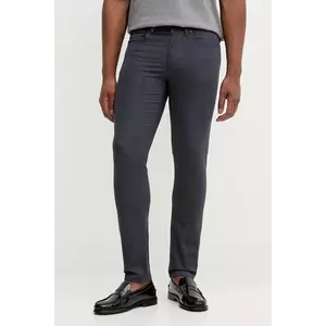 BOSS pantaloni bărbați, culoarea bleumarin, slim 50551419 imagine