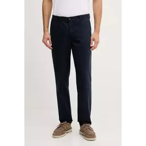 United Colors of Benetton pantaloni de bumbac bluză bărbătească albastră, croită, 4EA5UF05O imagine