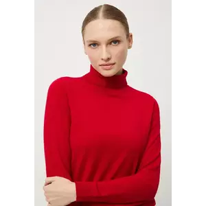 Medicine pulover culoarea rosu, light, cu guler imagine