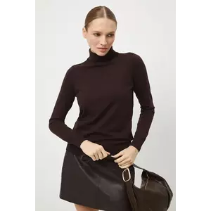 Medicine pulover culoarea maro, light, cu guler imagine