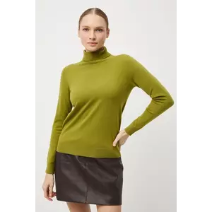 Medicine pulover culoarea verde, light, cu guler imagine