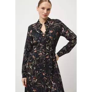 Medicine rochie culoarea negru, midi, evazati imagine