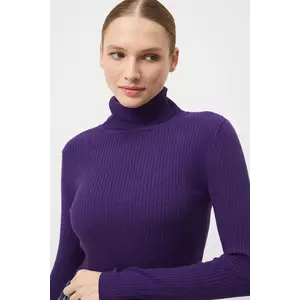Medicine pulover culoarea violet, light, cu guler imagine
