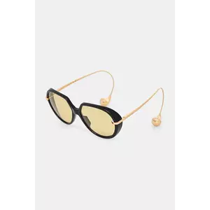 Bottega Veneta ochelari de soare culoarea negru, BV1436S imagine