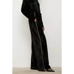 Answear.LAB pantaloni culoarea negru, lat, high waist imagine