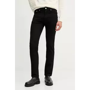 Karl Lagerfeld spodnie bărbați, culoarea negru, slim 554815.265840 imagine