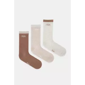 Fila șosete 3-pack culoarea bej, F6407 imagine