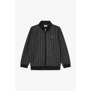 Lacoste bluză copii culoarea negru, cu model, SJ1233 imagine