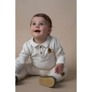 Donsje leggins bebe Yosi Leggings Gingerbread culoarea bej, uni, 3042801 imagine