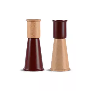Sagaform râșnițe de sare și piper Kurken S/15 cm culoarea bordo imagine