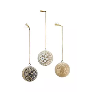 Madam Stoltz set de globuri de Crăciun 5 cm 3-pack imagine