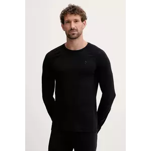 Peak Performance tricou funcțional cu mânecă lungă din lână Magic culoare neagră G80935 imagine