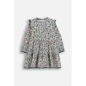 Coccodrillo rochie de bumbac pentru bebeluși HAPPY PUPPY GIRL NEWBORN multicolor, mini, evazată imagine