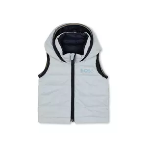 BOSS vestă dublă cu puf pentru copii culoare albastră J52474 imagine