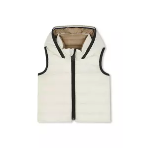 BOSS vestă dublă cu puf pentru copii culoare bej J52474 imagine