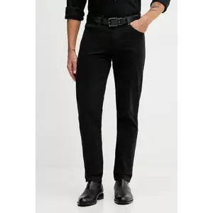 BOSS Orange pantaloni pantaloni chino negri pentru bărbați 50549379 imagine