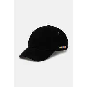 Paul Smith șapcă din piele întoarsă culoarea negru, M1A-987DT-T660 imagine