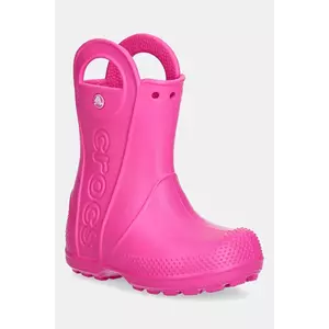 Crocs cizme HANDLE IT RAIN BOOT KIDS culoarea galben, 211056 imagine