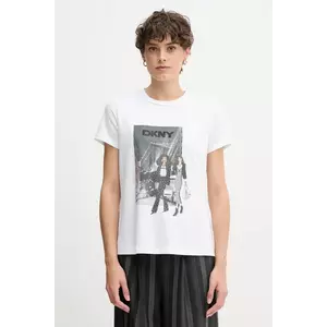 Dkny tricou KNIT TOPS culoarea alb, P5MOHWNA imagine